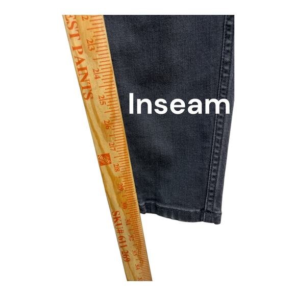 AYR Women’s Skinny Jeans Black Denim Size 25x32 Mid Rise Stretch - Picture 9 of 10